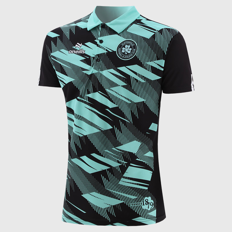 Black & Mint Lincoln Polo (Xlarge)
