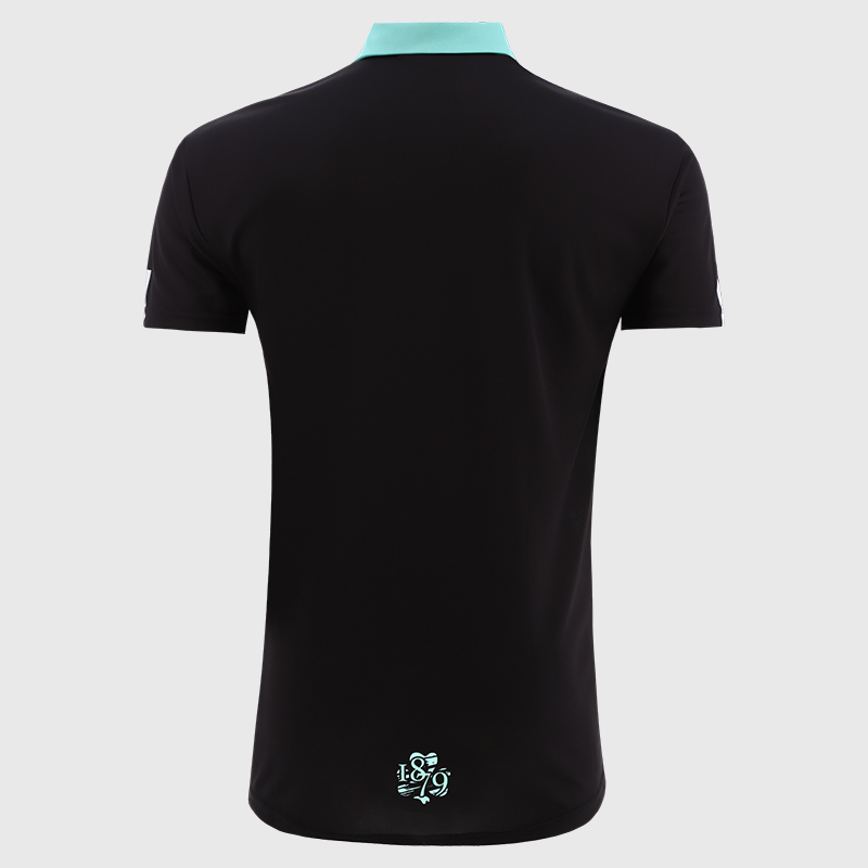 Black & Mint Lincoln Polo